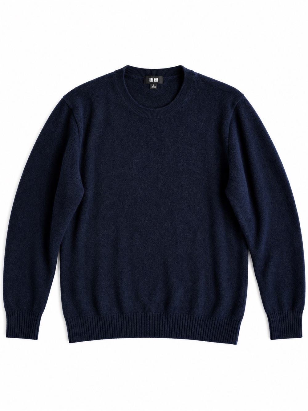 Uniqlo 100% Cashmere Crewneck Sweater Navy Blue XL